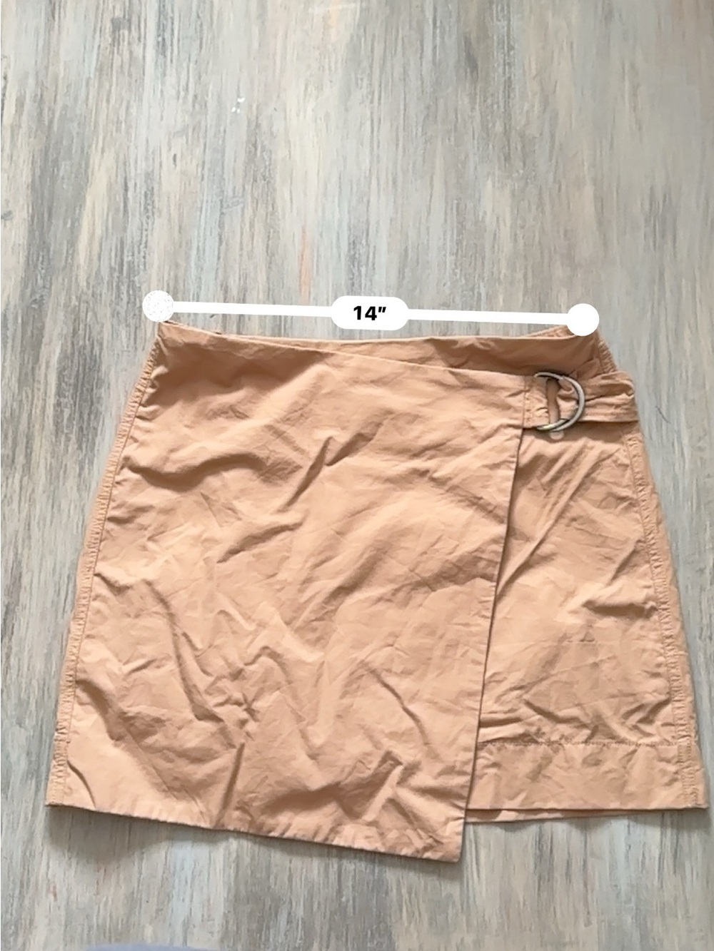 Calvin Klein Jeans Women’s Wrap Mini Skirt with Side Ring - Picture 8 of 8